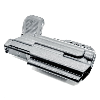 Black IWB Kydex Inside Waistband Holster for the Glock 20 Gen 5 pistols with the Streamlight TLR-1 HL from Four Brothers 4BROS Holsters. 