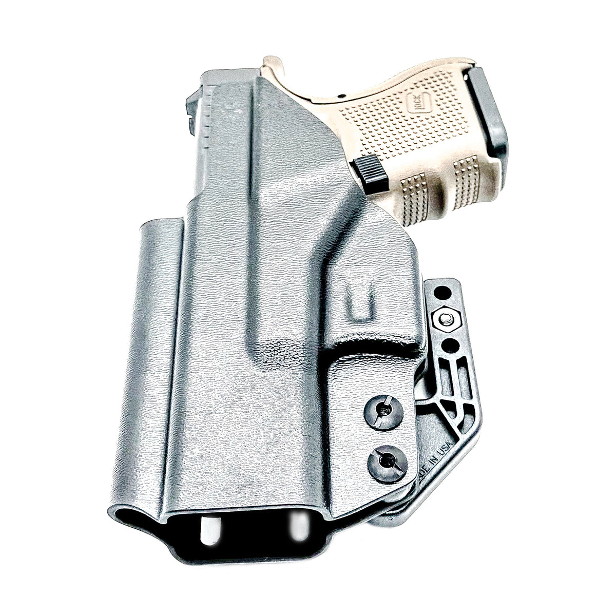Glock 26 IWB Holster for Gen 3, 4, 5 & Gen V. Durable Kydex Inside Waistband holster with adjustable retention and cant for concealed carry.