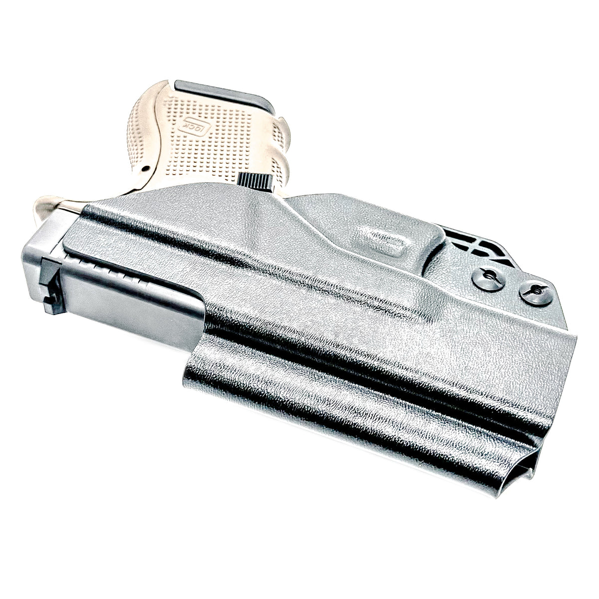 Glock 26 IWB Holster for Gen 3, 4, 5 & Gen V. Durable Kydex Inside Waistband holster with adjustable retention and cant for concealed carry.