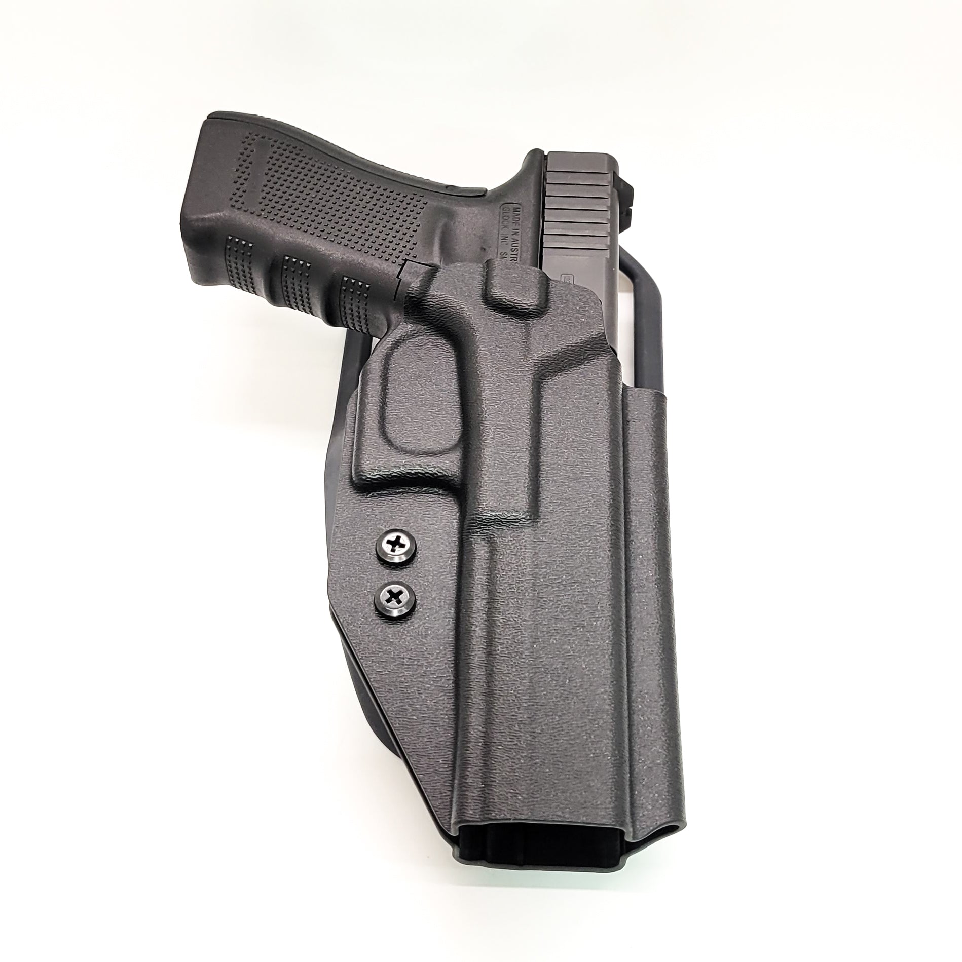 For the best, Outside Waistband OWB Glock 34 Generation Gen 5, Duty & Competition Style Kydex Holster, shop Four Brothers 4BROS Holsters.  Made in the USA.