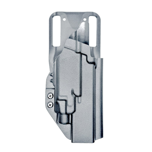 Glock 34 with TLR-7 X or TLR-7 HL-X Black Duty and Competition Holster with duty drop.