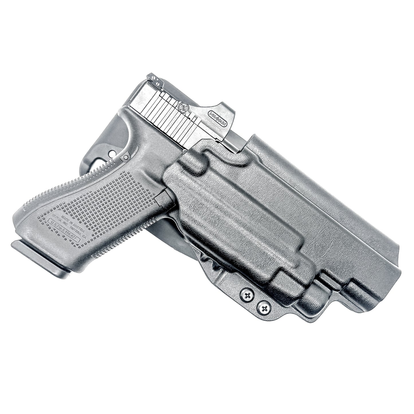 Glock 34 Gen 5 OWB holster for Streamlight TLR-7 HL-X, TLR-7 X & TLR-7 A. Outside Waistband light duty & competition carry with adjustable retention.