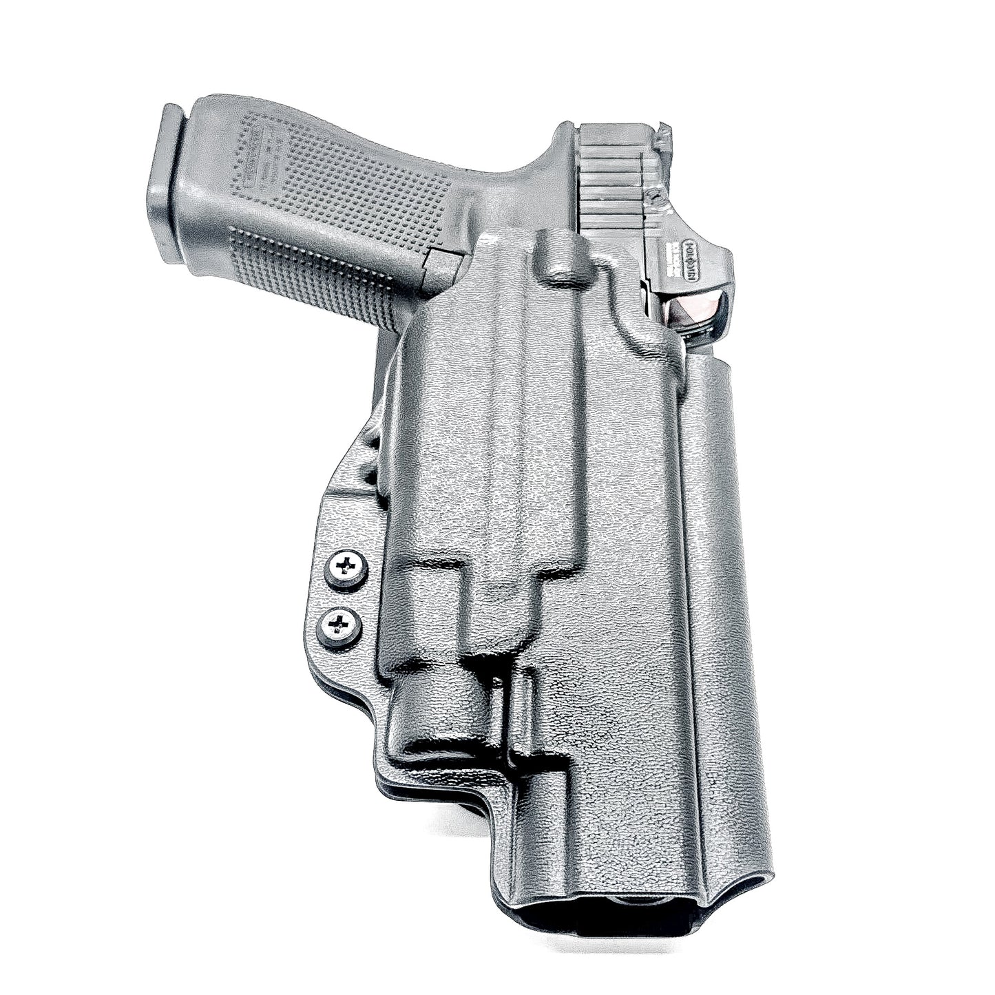 Glock 34 Gen 5 OWB holster for Streamlight TLR-7 HL-X, TLR-7 X & TLR-7 A. Outside Waistband light duty & competition carry with adjustable retention.
