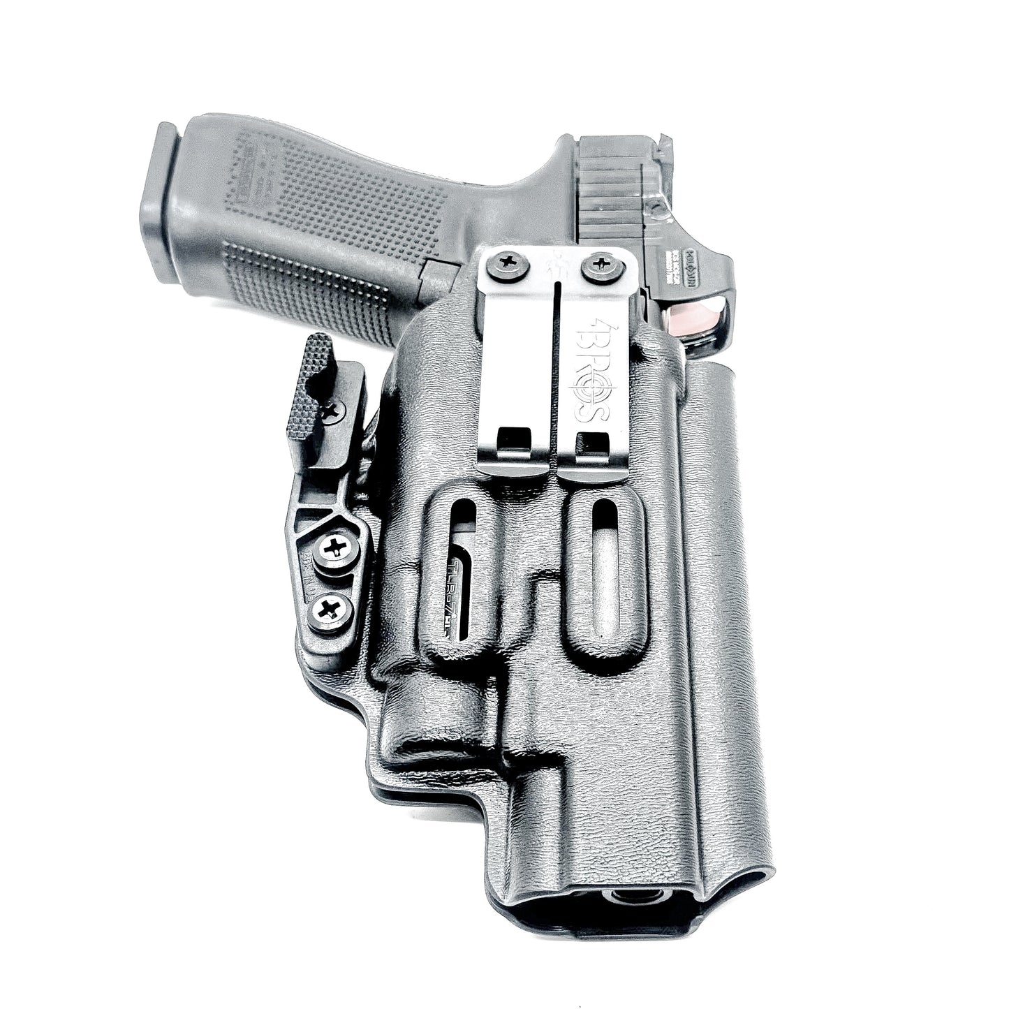 Glock 34 Gen 5 IWB holster for Streamlight TLR-7 HL-X. Inside Waistband concealed carry holster with adjustable retention, cant, and ride height from Four Brothers Holsters.