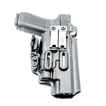 Glock 34 Gen 5 IWB holster for Streamlight TLR-7 HL-X. Inside Waistband concealed carry holster with adjustable retention, cant, and ride height from Four Brothers Holsters.