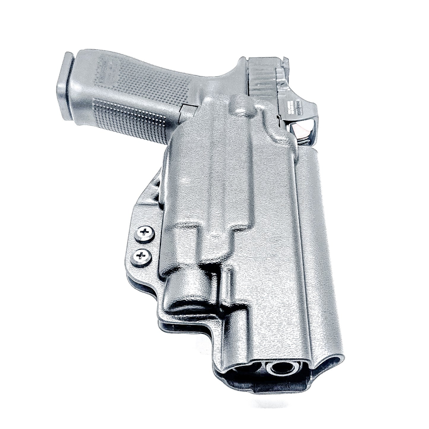 Glock 34 with TLR7 HL-X Outside Waistband Holster with 4BROS 1.5" Slide in black