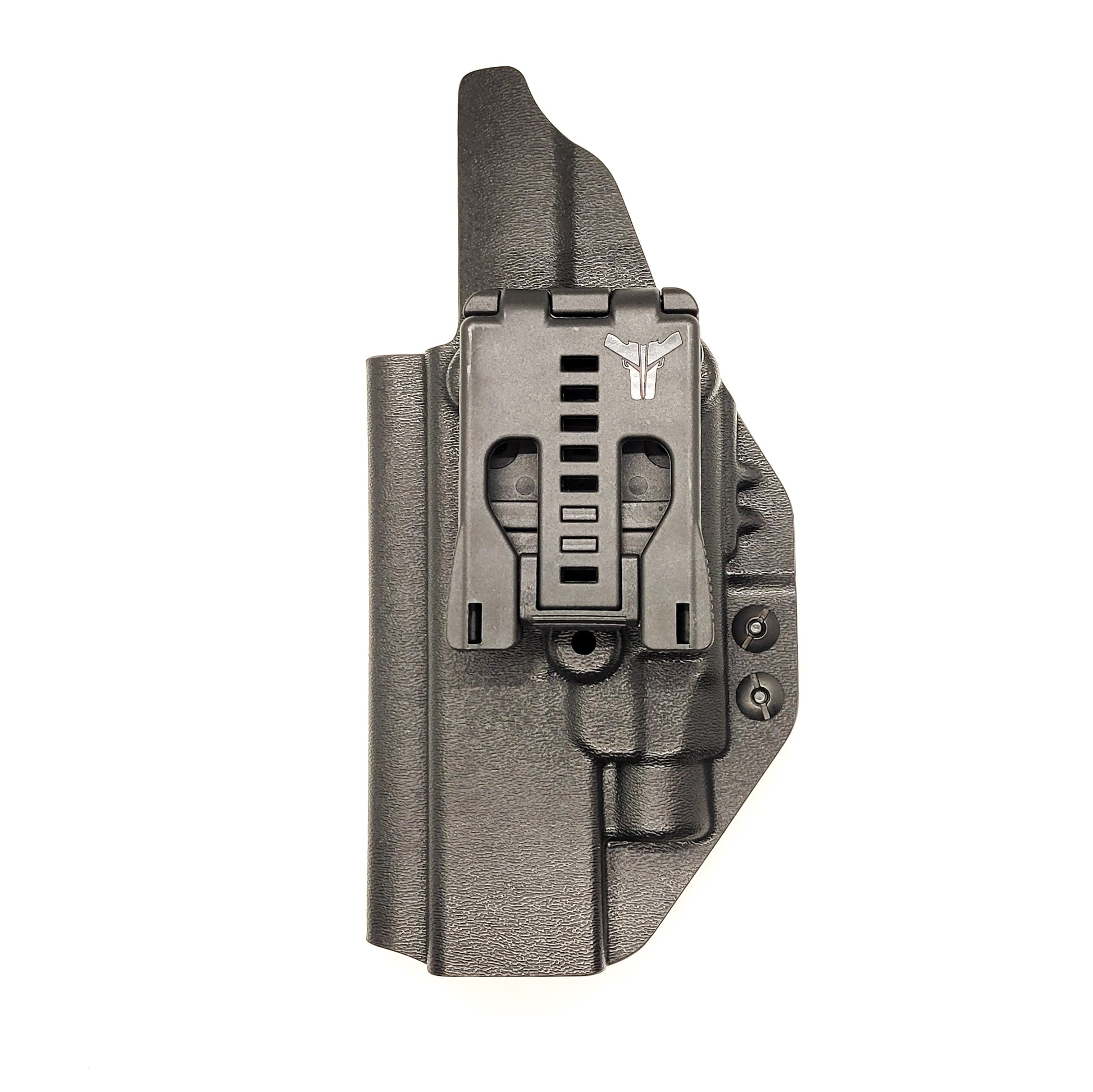 For the best Outside Waistband OWB Kydex holster designed to fit the Glock Gen 5 34 and 34 MOS with the Streamlight TLR-7 HL_X, TLR-7 X, & TLR-7 A, shop Four Brothers 4BROS holsters. Full sweat guard, adjustable retention, holster profile cut for red dot sights. Smooth edges for comfort and concealment. Made in the USA