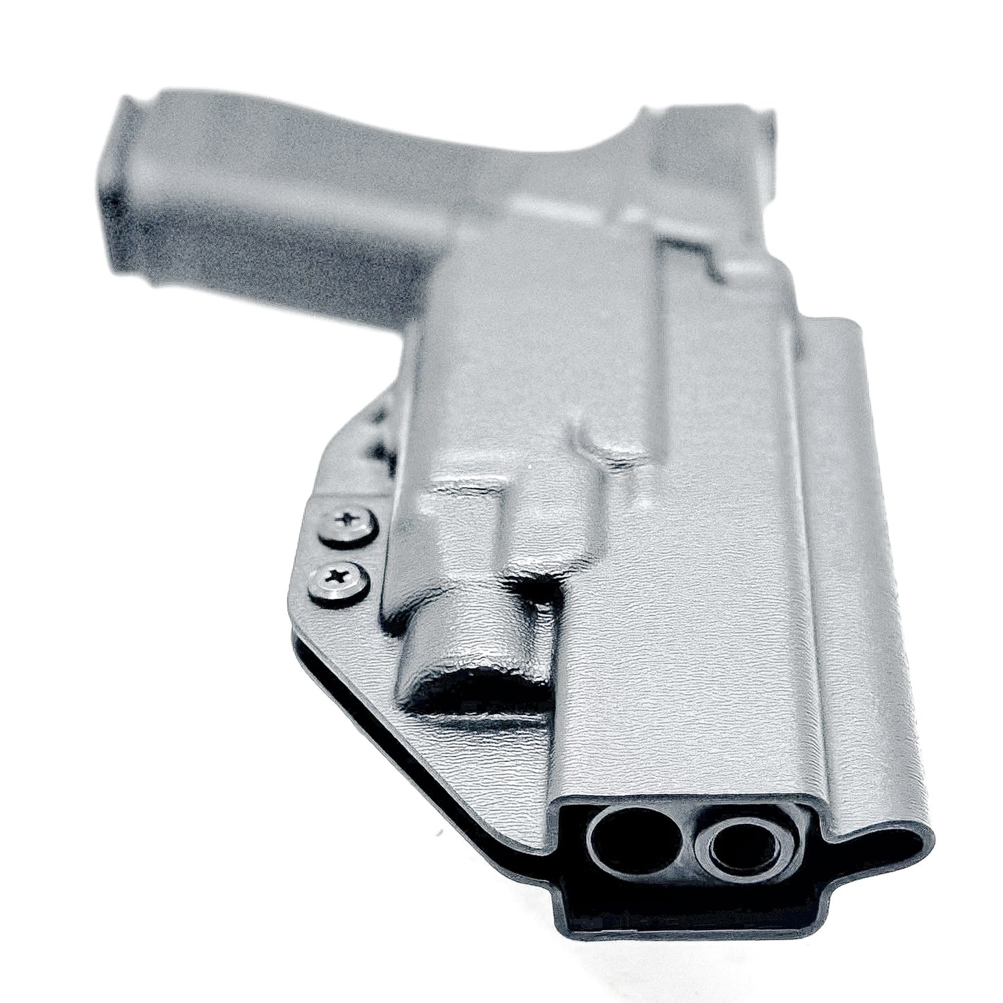 Glock 34 with TLR7 HL-X Outside Waistband Holster with 4BROS 1.5" Slide in black