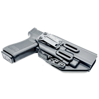 Black IWB Holster for the Glcok 34 with TLR-7 X or TLR-7 HL-X light including monoblock and modwing.