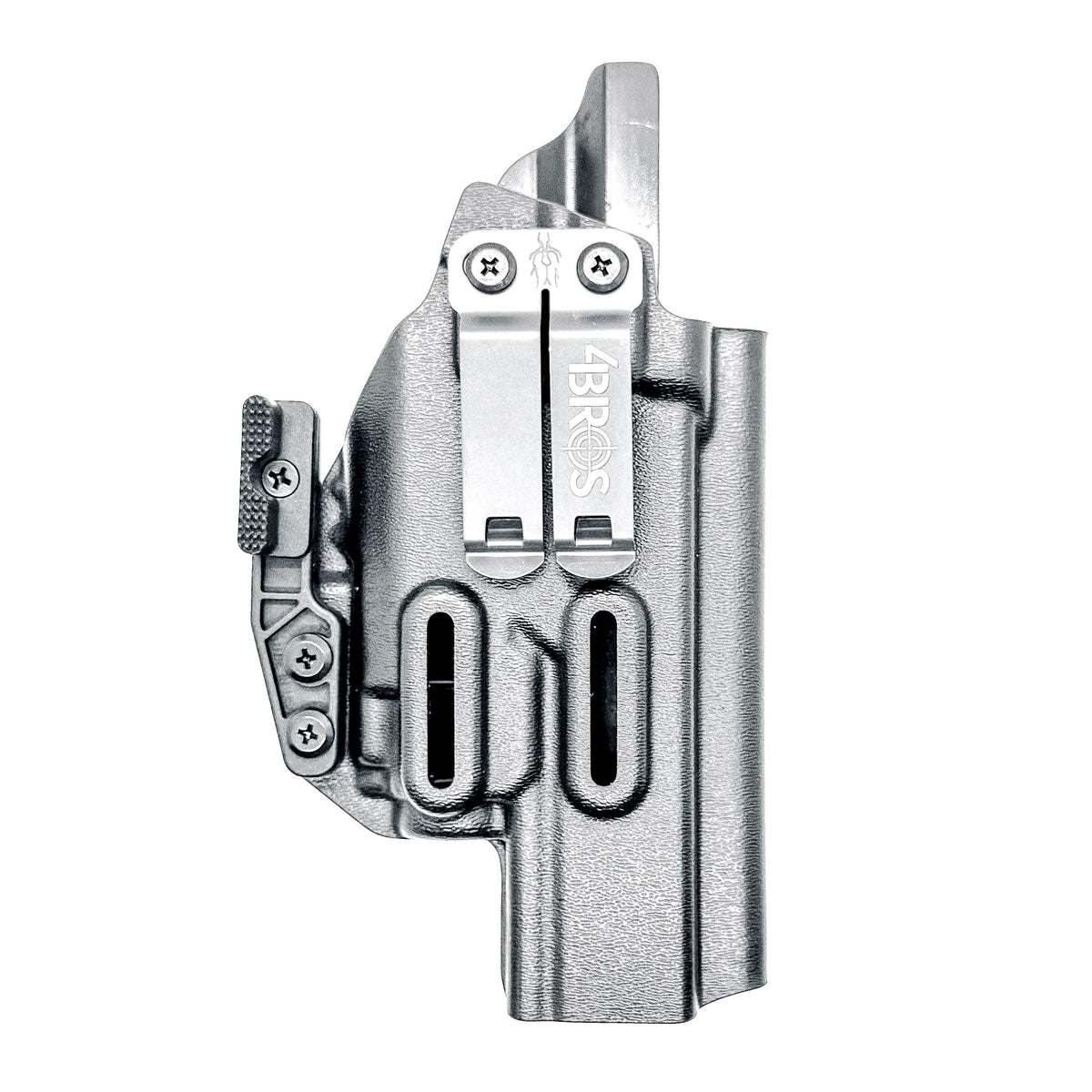 For the best Inside Waistband Kydex Holster for the Glock 34 & Streamlight TLR-8 A, shop Four Brothers Holsters. 4BROS IWB Holsters are made in the USA!