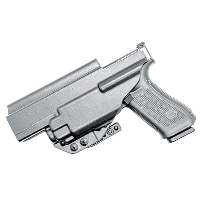 For the best Inside Waistband Kydex Holster for the Glock 34 & Streamlight TLR-8 A, shop Four Brothers Holsters. 4BROS IWB Holsters are made in the USA!