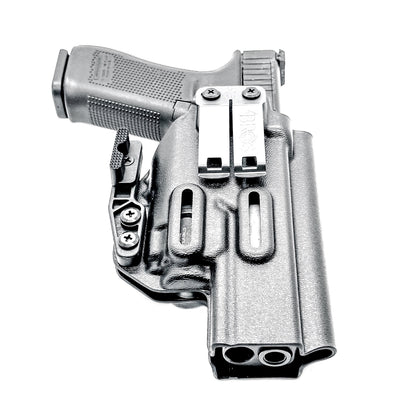For the best Inside Waistband Kydex Holster for the Glock 34 & Streamlight TLR-8 A, shop Four Brothers Holsters. 4BROS IWB Holsters are made in the USA!