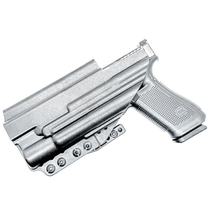 Black Inside Waistband IWB holster for the Glock 34 with Surefire X300U.  Shown with DCC Monoblock and a modwing.