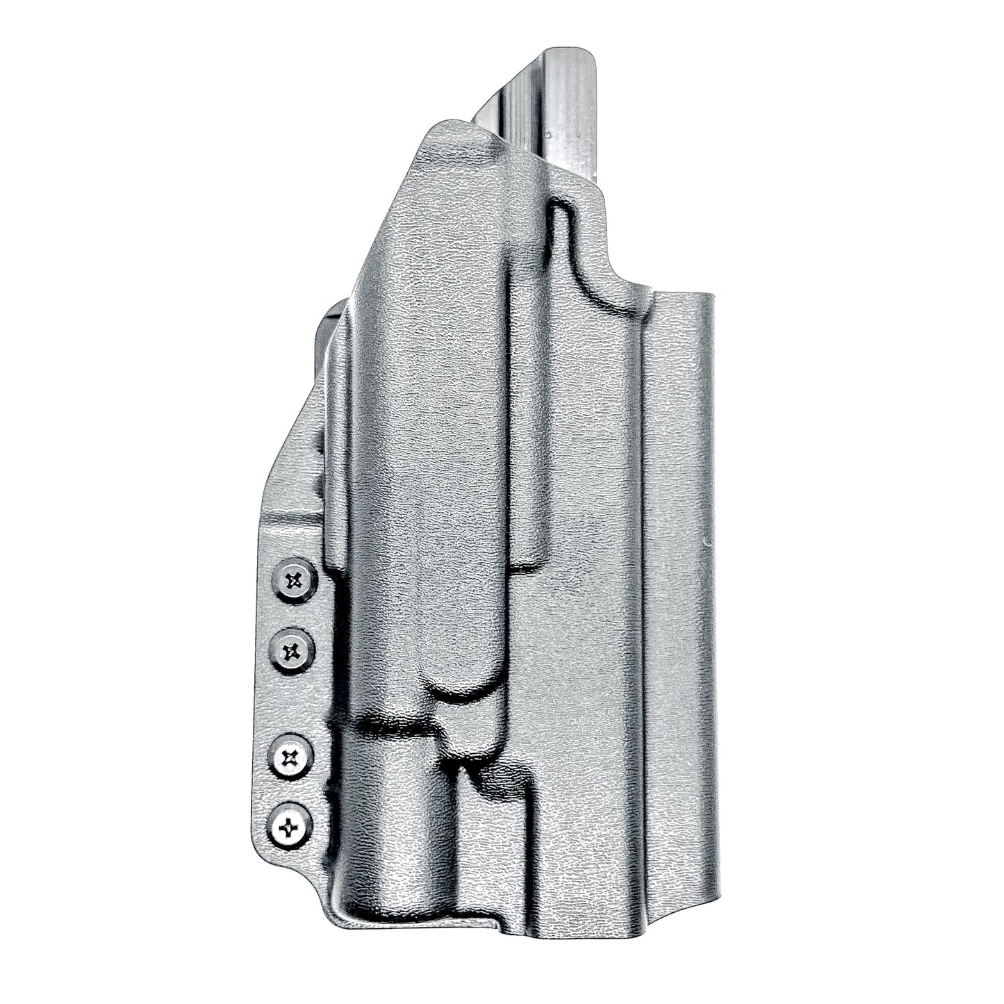 Outside Waistband holster for the Glock 34 and Surefire X300 in black with 4BROS 1.5" Belt Slide.