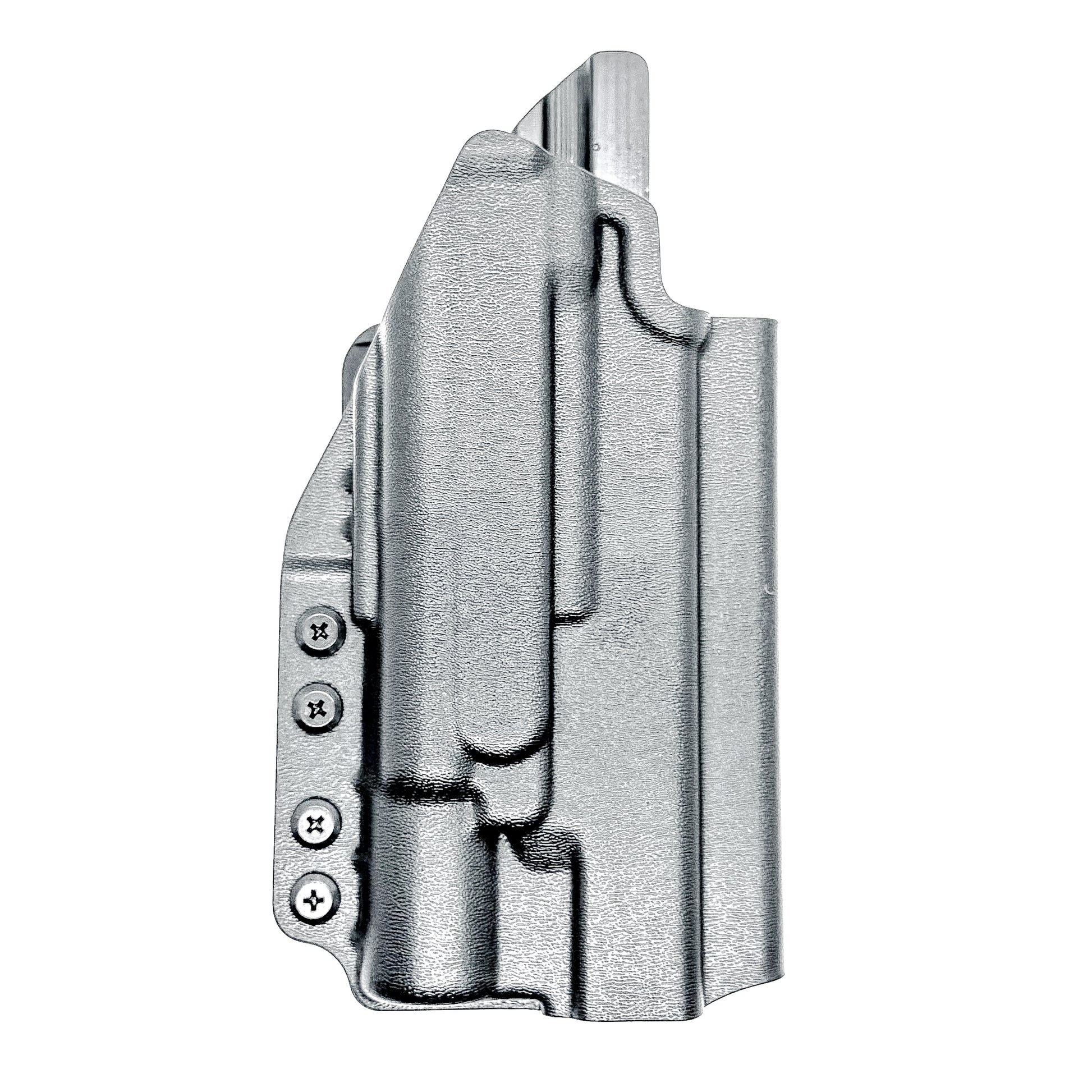 Outside Waistband holster for the Glock 34 and Surefire X300 in black with 4BROS 1.5" Belt Slide.