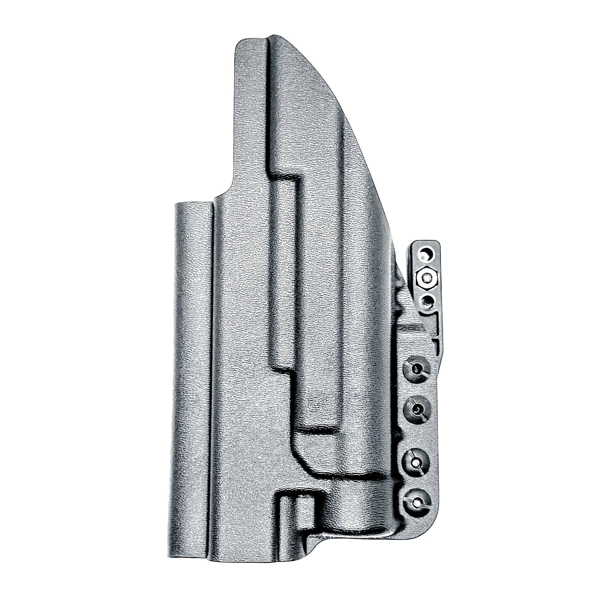 Black Inside Waistband (IWB) holster for the Glock 34 & Streamlight TLR- HL with DCC Monoblock and modwing.