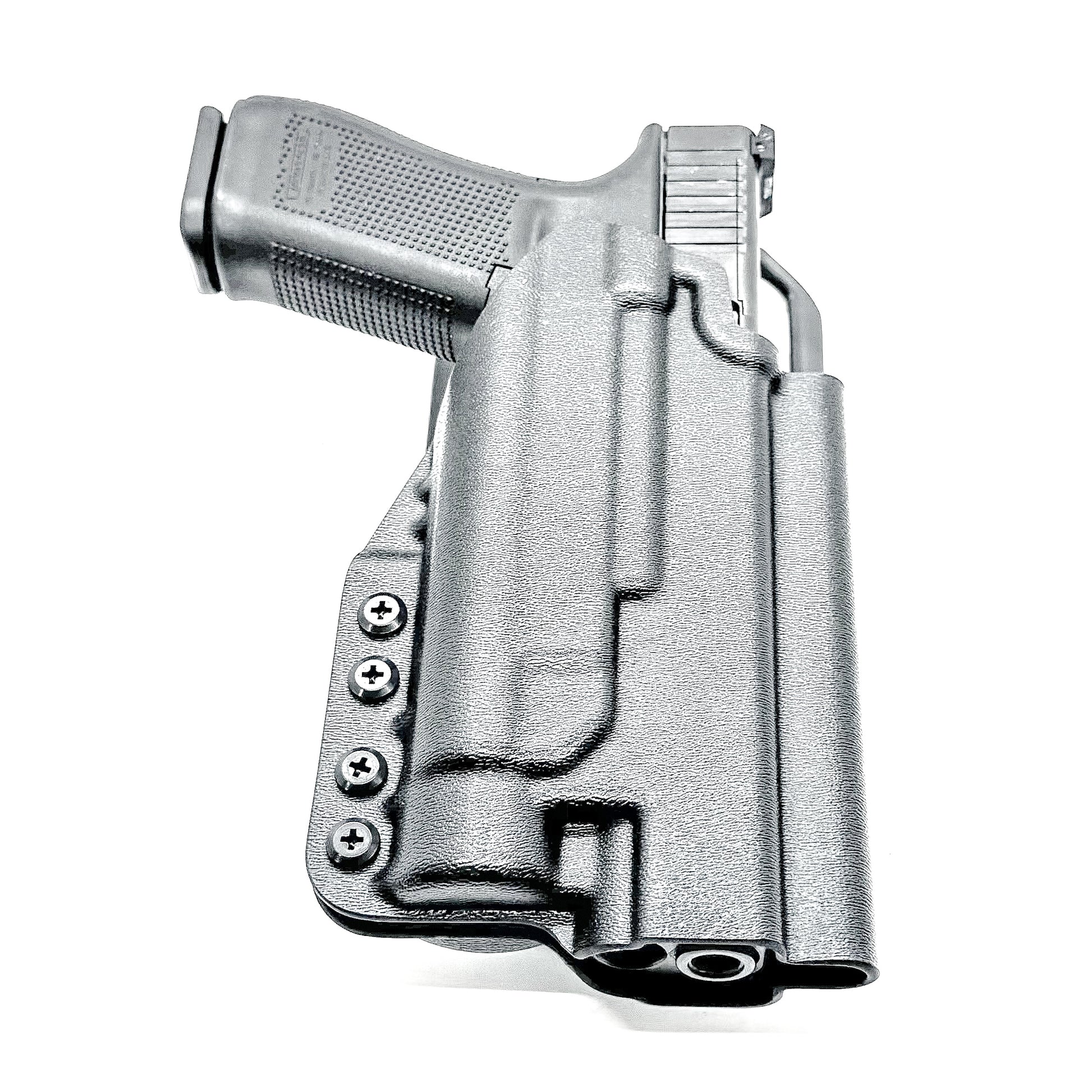 Duty and Competition holster for the Glock 34 and Streamlight TLR-1 HL in black with Blade-Tech Duty Drop attachment.