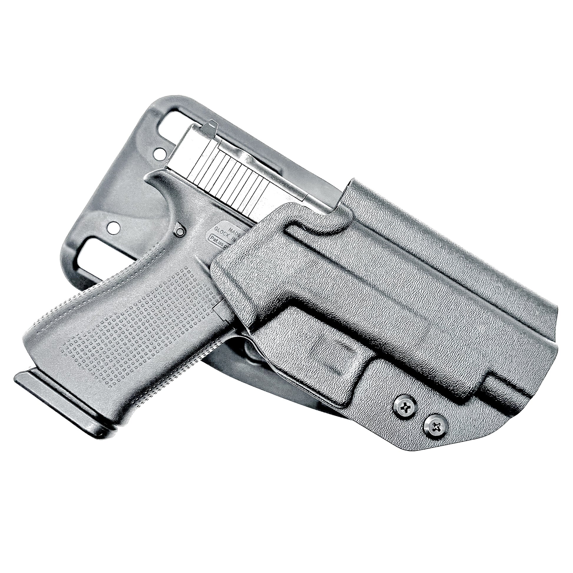 Glock 48 & 48 MOS Duty & Competition OWB Holster, Black with Duty Drop, Made in the USA