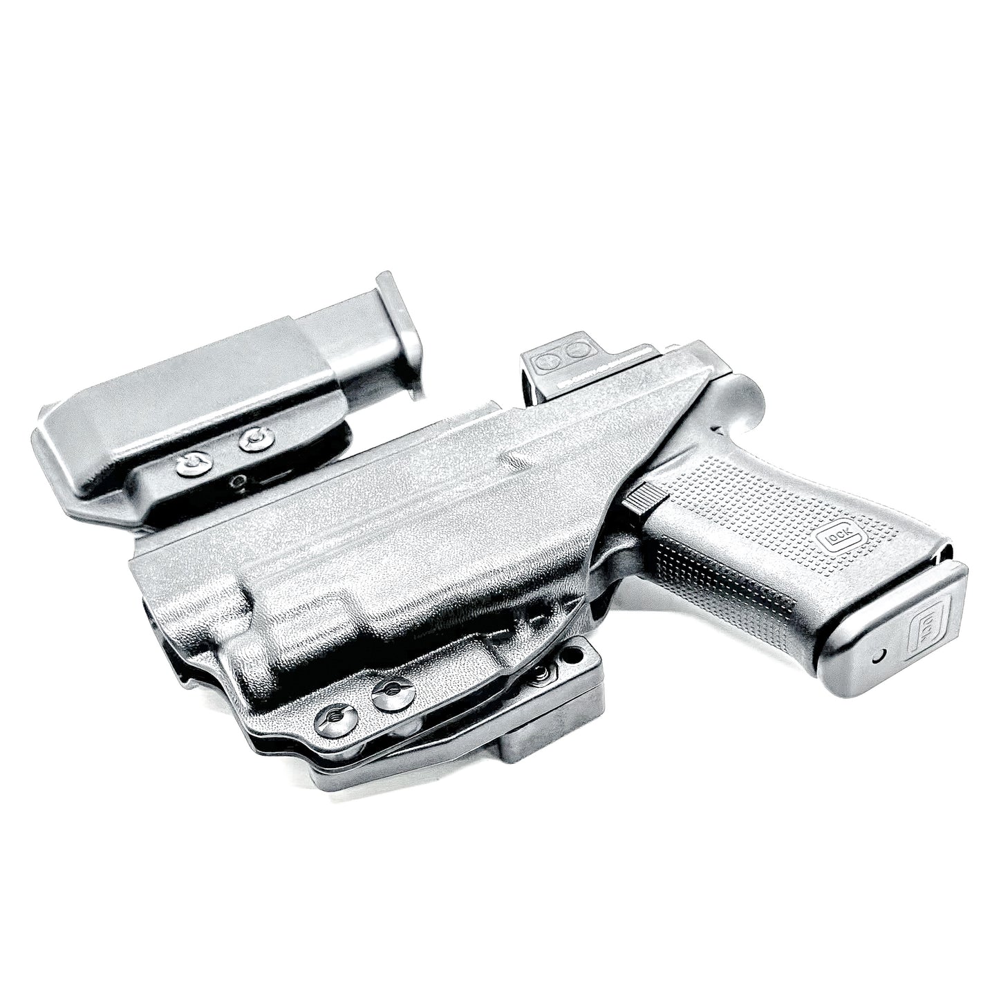 Glock 43X and 48 MOS IWB right-hand holster with Streamlight TLR-7 Sub and matching magazine carrier, built for concealed carry with secure retention
