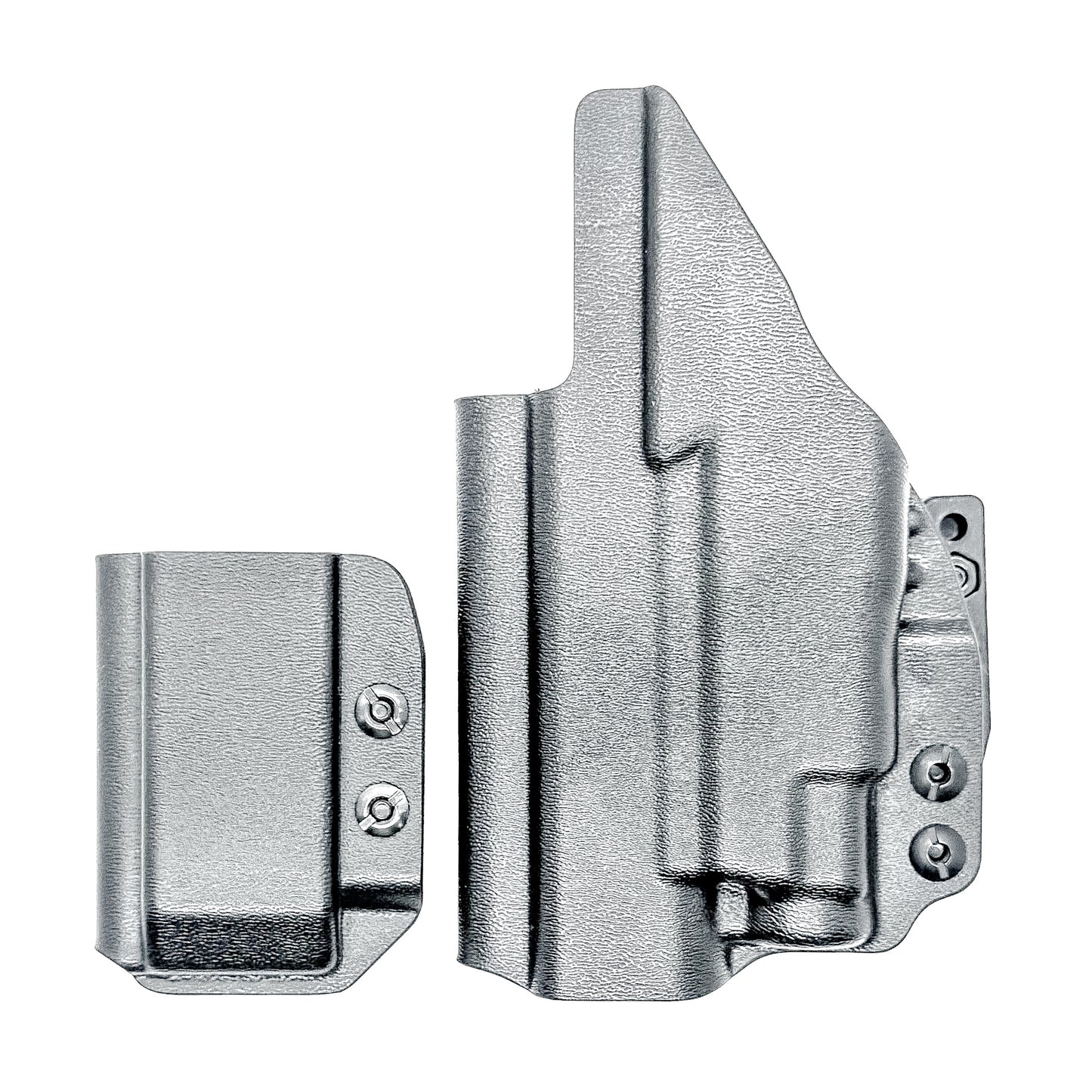 Glock 43X and 48 MOS IWB right-hand holster with Streamlight TLR-7 Sub and matching magazine carrier, built for concealed carry with secure retention