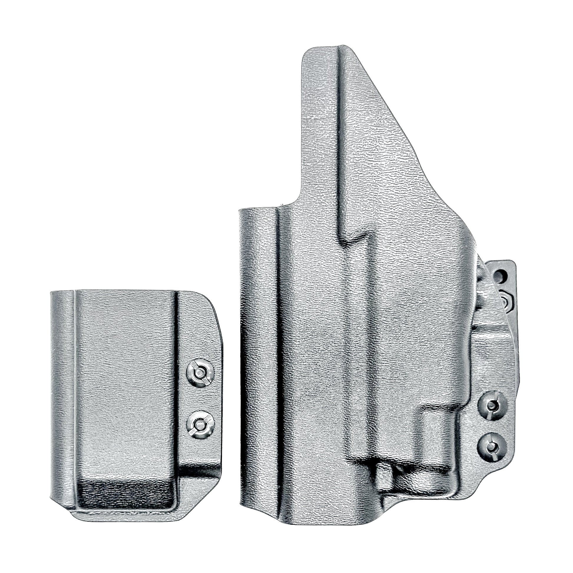 Glock 43X and 48 MOS IWB right-hand holster with Streamlight TLR-7 Sub and matching magazine carrier, built for concealed carry with secure retention