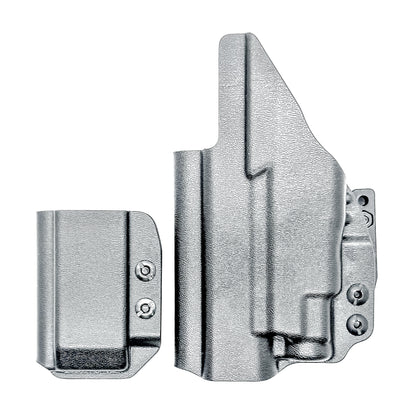 Glock 43X and 48 MOS IWB right-hand holster with Streamlight TLR-7 Sub and matching magazine carrier, built for concealed carry with secure retention