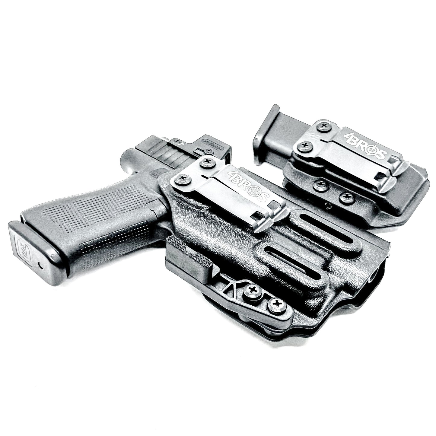 Glock 43X and 48 MOS IWB right-hand holster with Streamlight TLR-7 Sub and matching magazine carrier, built for concealed carry with secure retention