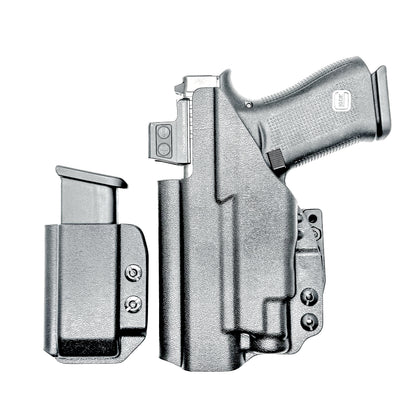 Glock 43X and 48 MOS IWB right-hand holster with Streamlight TLR-7 Sub and matching magazine carrier, built for concealed carry with secure retention