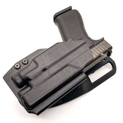 For the best Outside Waistband Glock 43X & 48 MOS, 43X Rail, & 48 Rail pistols & Streamlight TLR-7 Sub Duty & Competition Holster shop Four Brothers Holsters. 