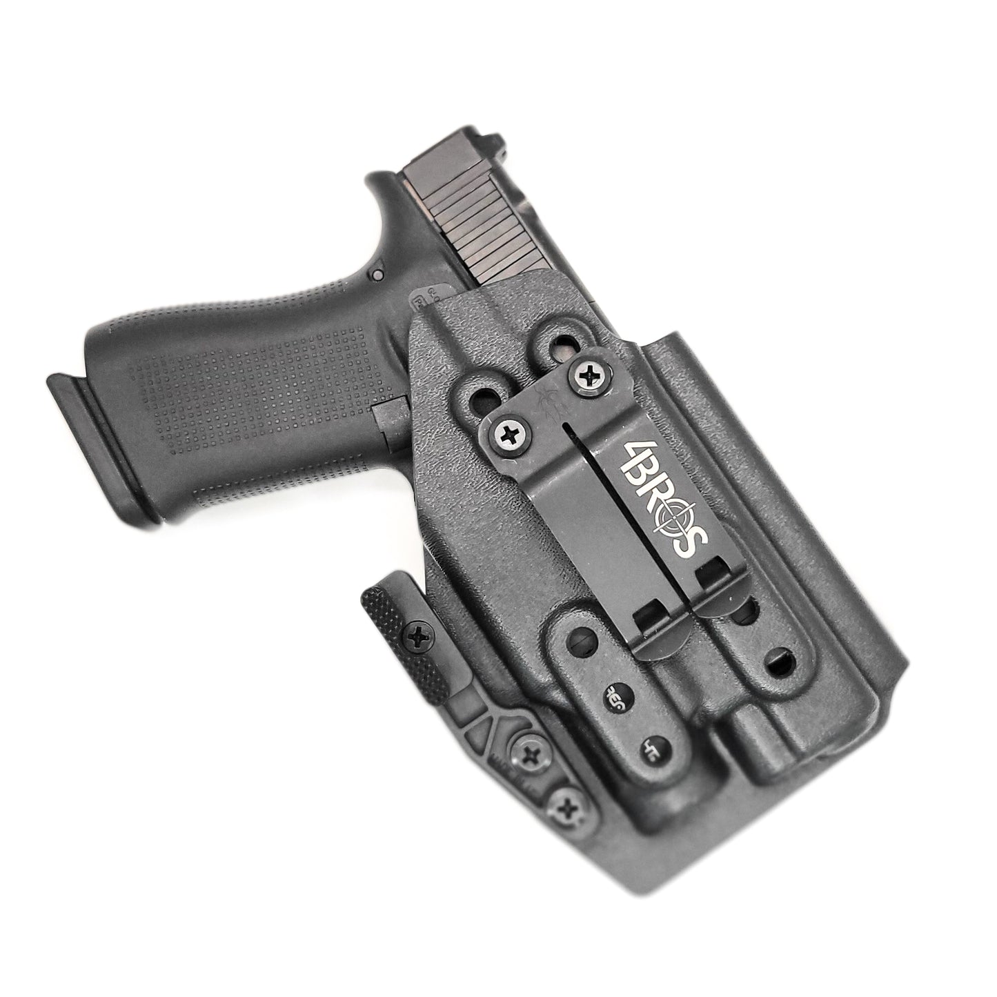 For the best IWB Kydex Inside Waistband Holster for the Glock 43X MOS, 48 MOS, 43X Rail, or 48 Rail pistols & Streamlight TLR-7 Sub shop Four Brothers Holsters.