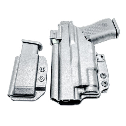 Four Brothers Holsters Inside Waistband IWB Holster & Magazine Carrier combo for the Glock 43X & 48 MOS with SureFire XC3 Sub.