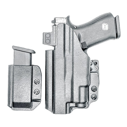 Four Brothers Holsters Inside Waistband IWB Holster & Magazine Carrier combo for the Glock 43X & 48 MOS with SureFire XC3 Sub.