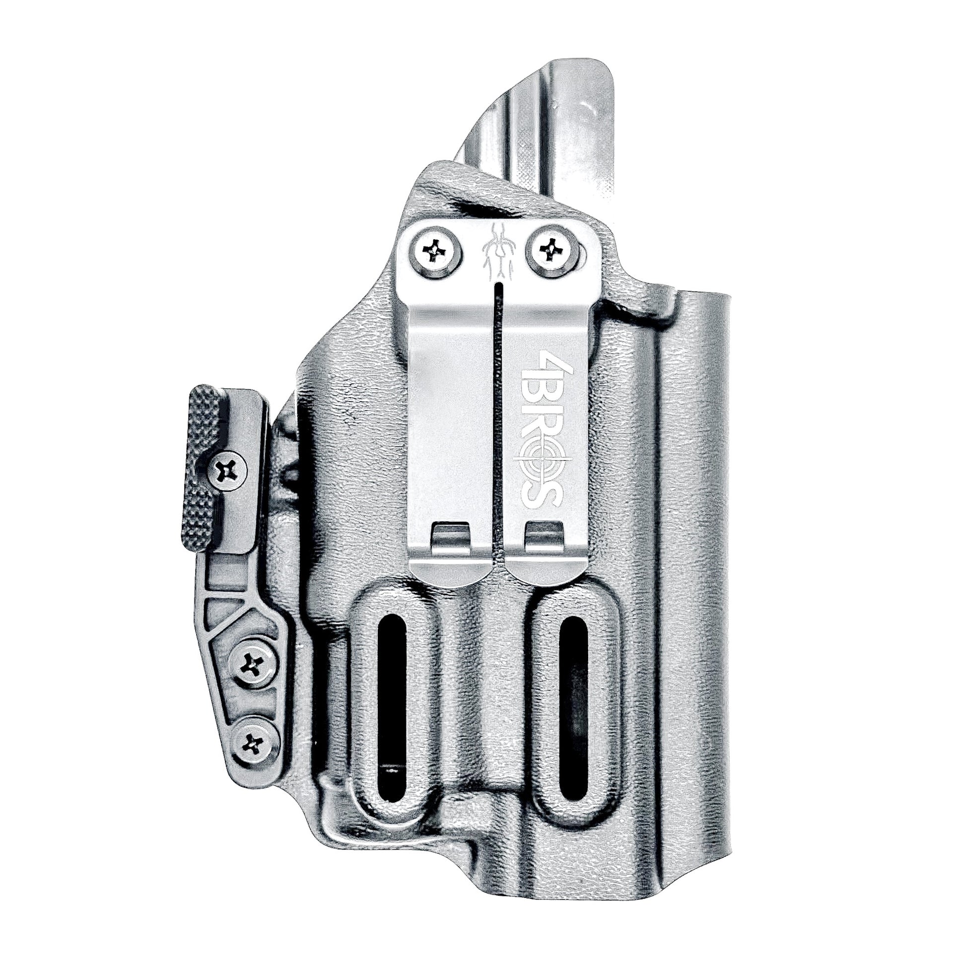 For the best IWB Kydex Inside Waistband Holster for the Glock 43X MOS, 48 MOS, 43X, or 48 pistols & SureFire XC3 Sub shop Four Brothers Holsters.