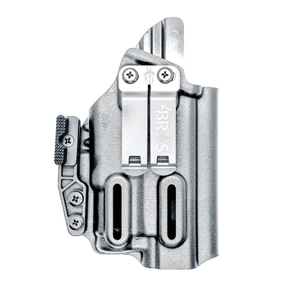 For the best IWB Kydex Inside Waistband Holster for the Glock 43X MOS, 48 MOS, 43X, or 48 pistols & SureFire XC3 Sub shop Four Brothers Holsters.