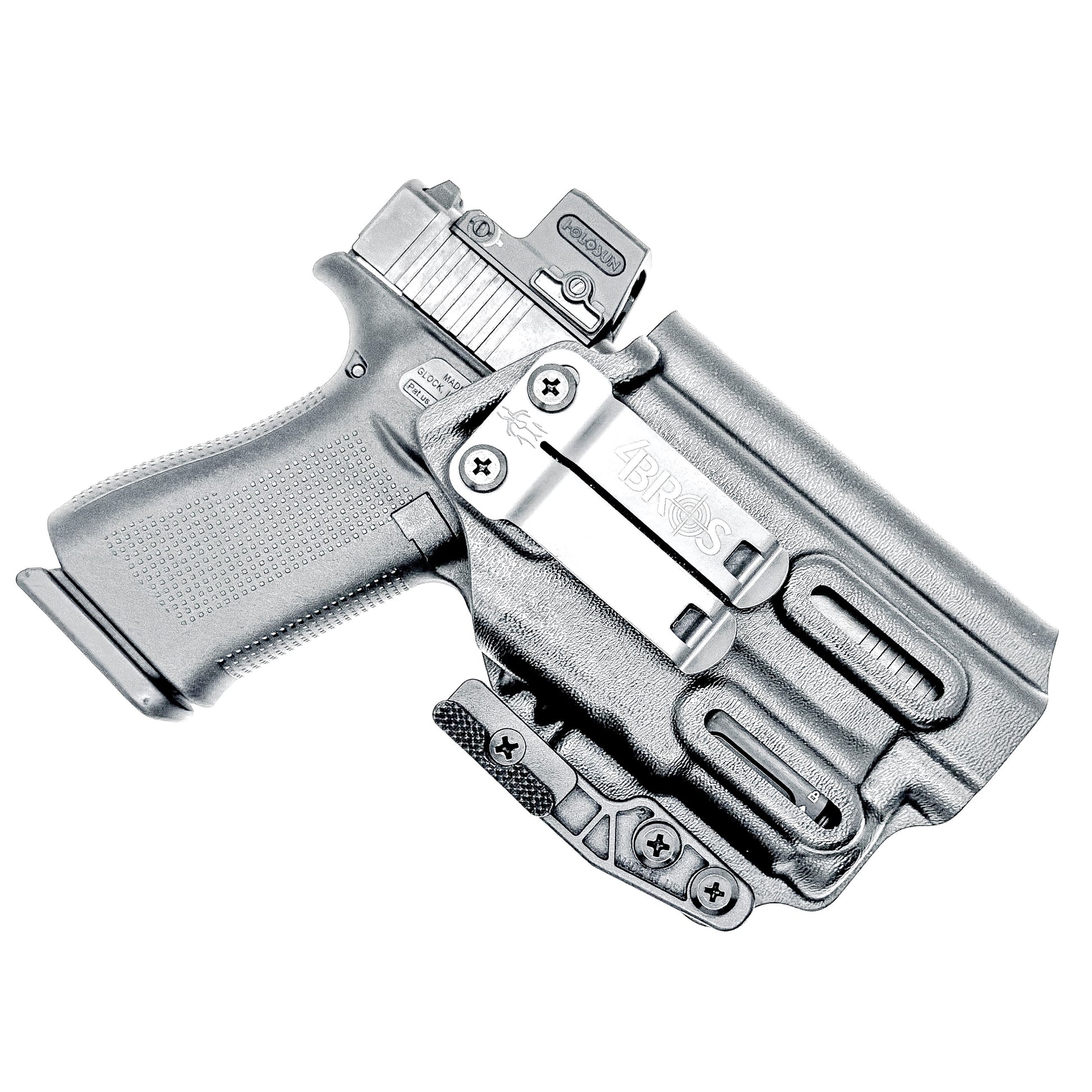 For the best IWB Kydex Inside Waistband Holster for the Glock 43X MOS, 48 MOS, 43X, or 48 pistols & SureFire XC3 Sub shop Four Brothers Holsters.