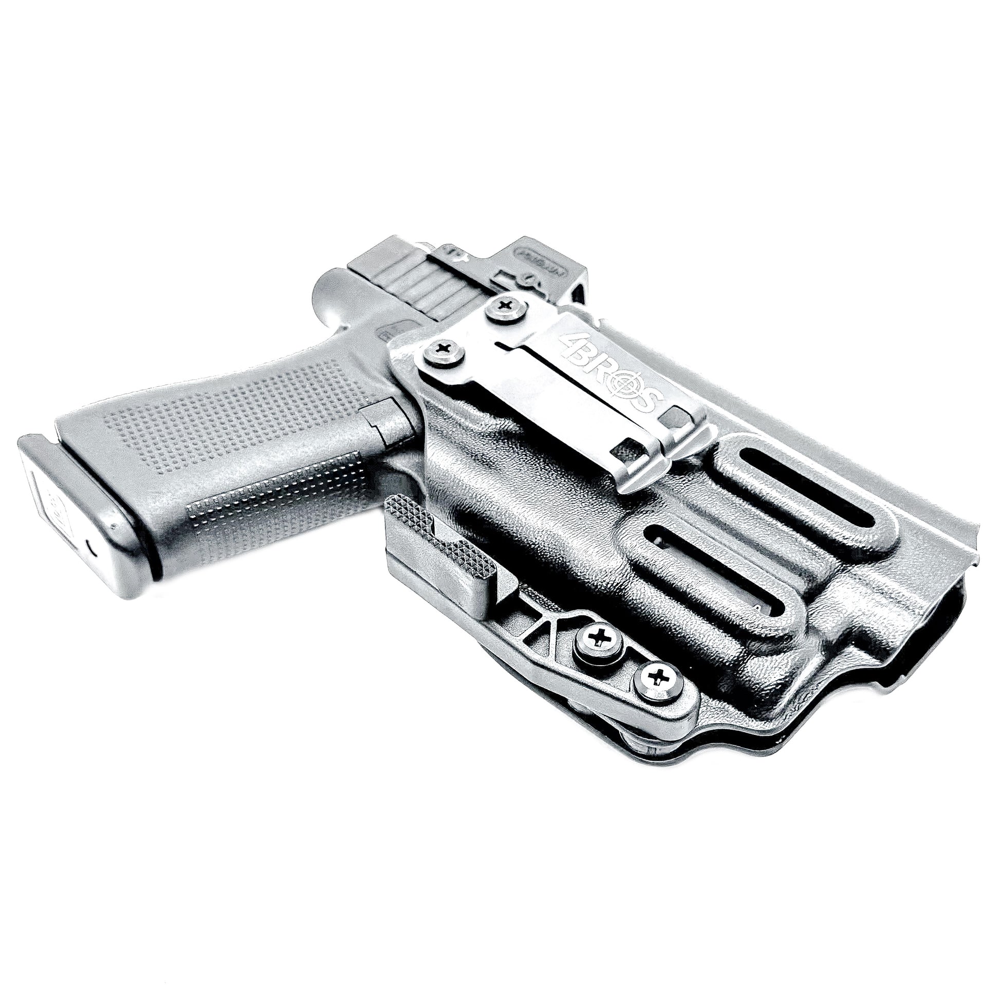 For the best IWB Kydex Inside Waistband Holster for the Glock 43X MOS, 48 MOS, 43X, or 48 pistols & SureFire XC3 Sub shop Four Brothers Holsters.