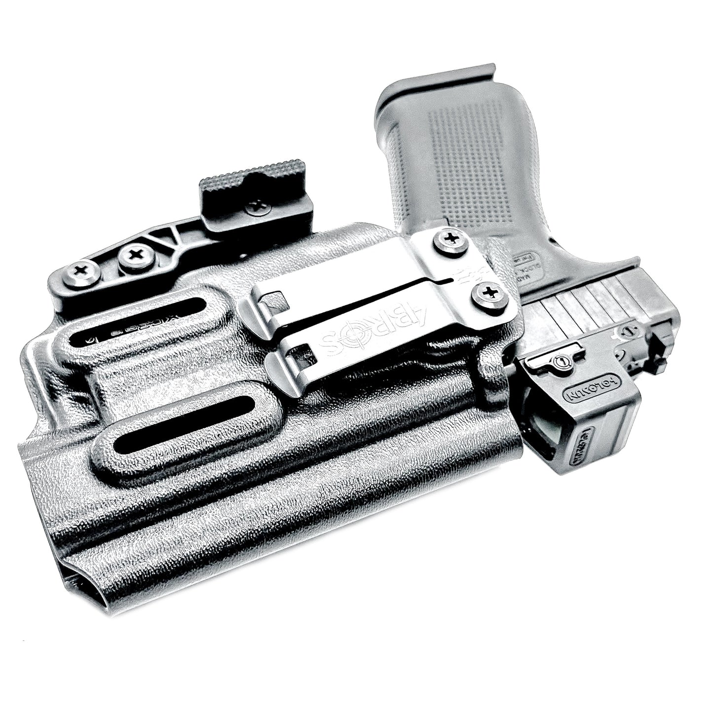For the best IWB Kydex Inside Waistband Holster for the Glock 43X MOS, 48 MOS, 43X, or 48 pistols & SureFire XC3 Sub shop Four Brothers Holsters.