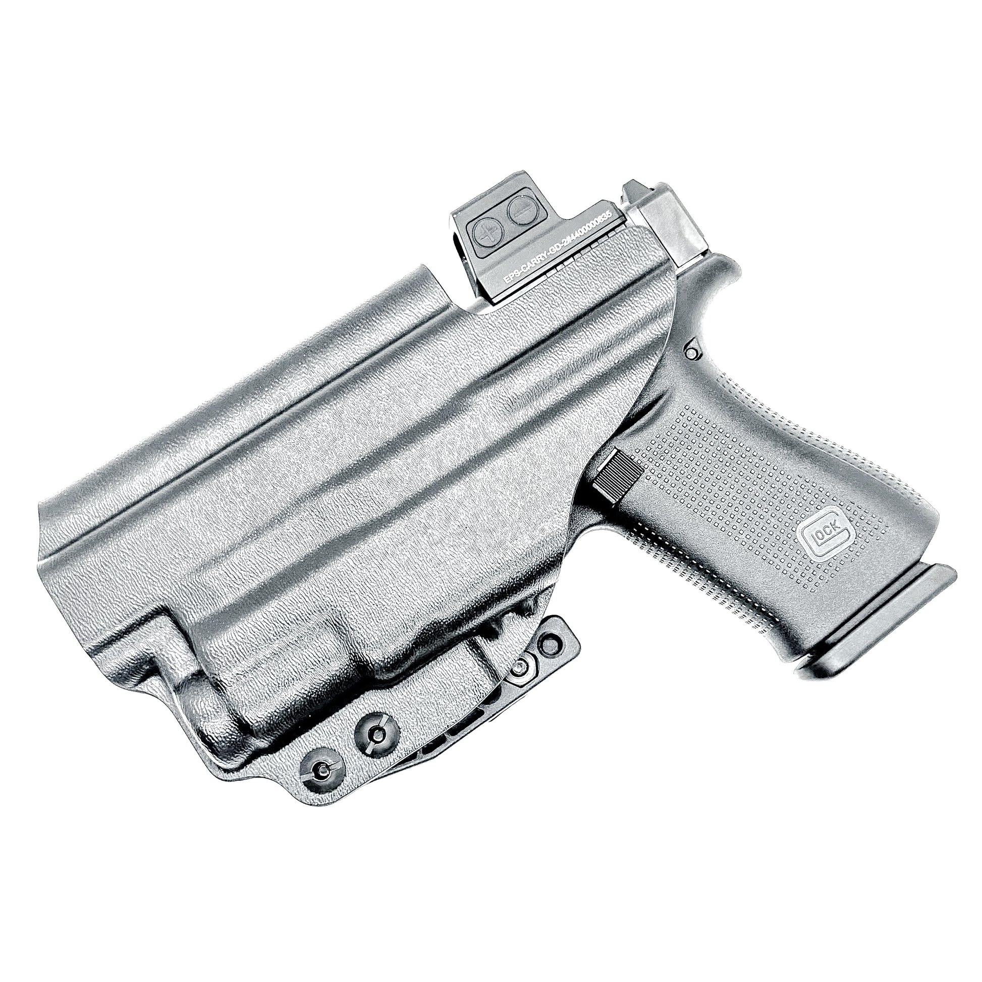 For the best IWB Kydex Inside Waistband Holster for the Glock 43X MOS, 48 MOS, 43X, or 48 pistols & SureFire XC3 Sub shop Four Brothers Holsters.