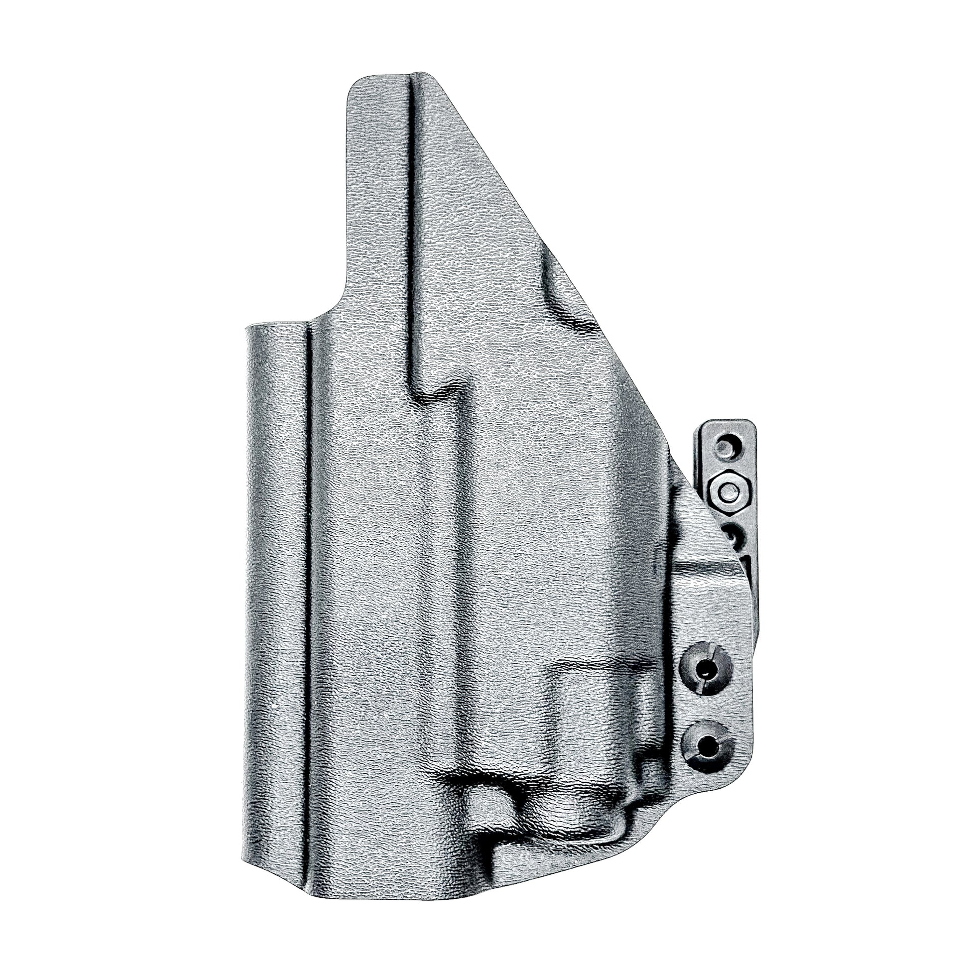 Black Inside Waistband Holster IWB for the Glock 43X MOS, 48 MOS, 43X Rail, or 48 Rail pistol & Streamlight TLR-8 HL-X Sub with DCC Monoblock and a Modwing.