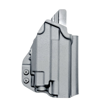 Black OWB Holster with a 4BROS 1.5" Belt Slide for the Glock 43X or 48 MOS with the TLR-8 Sub light.