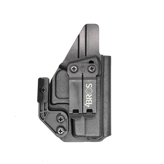 For the best IWB AIWB Kydex Inside Waistband Concealment Holster for the Glock 43 and 43X pistols shop Four Brothers 4BROS Holsters.  Proudly made in the USA.