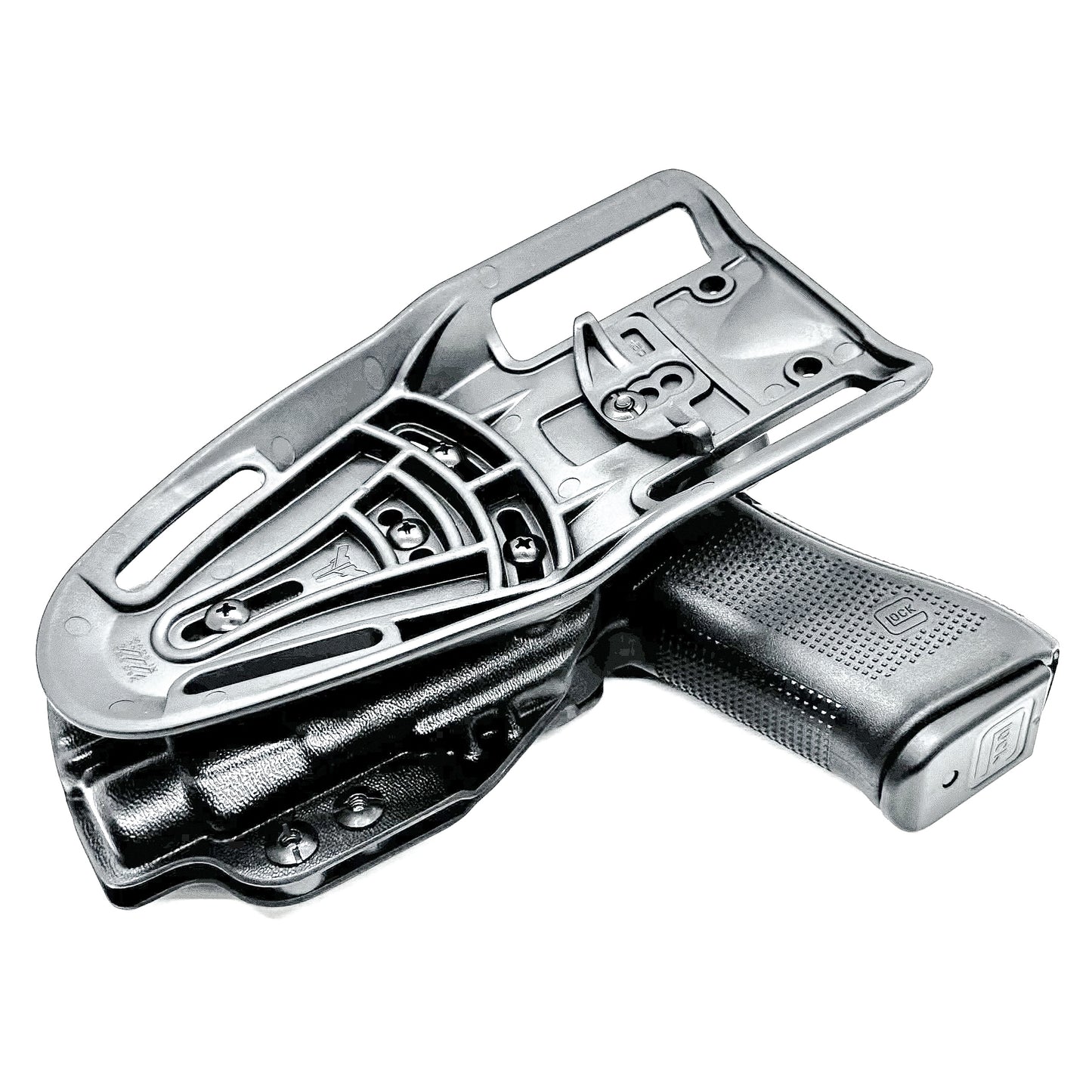 Glock 45 with TLR-7 HL-X light Duty and Competition Holster in black