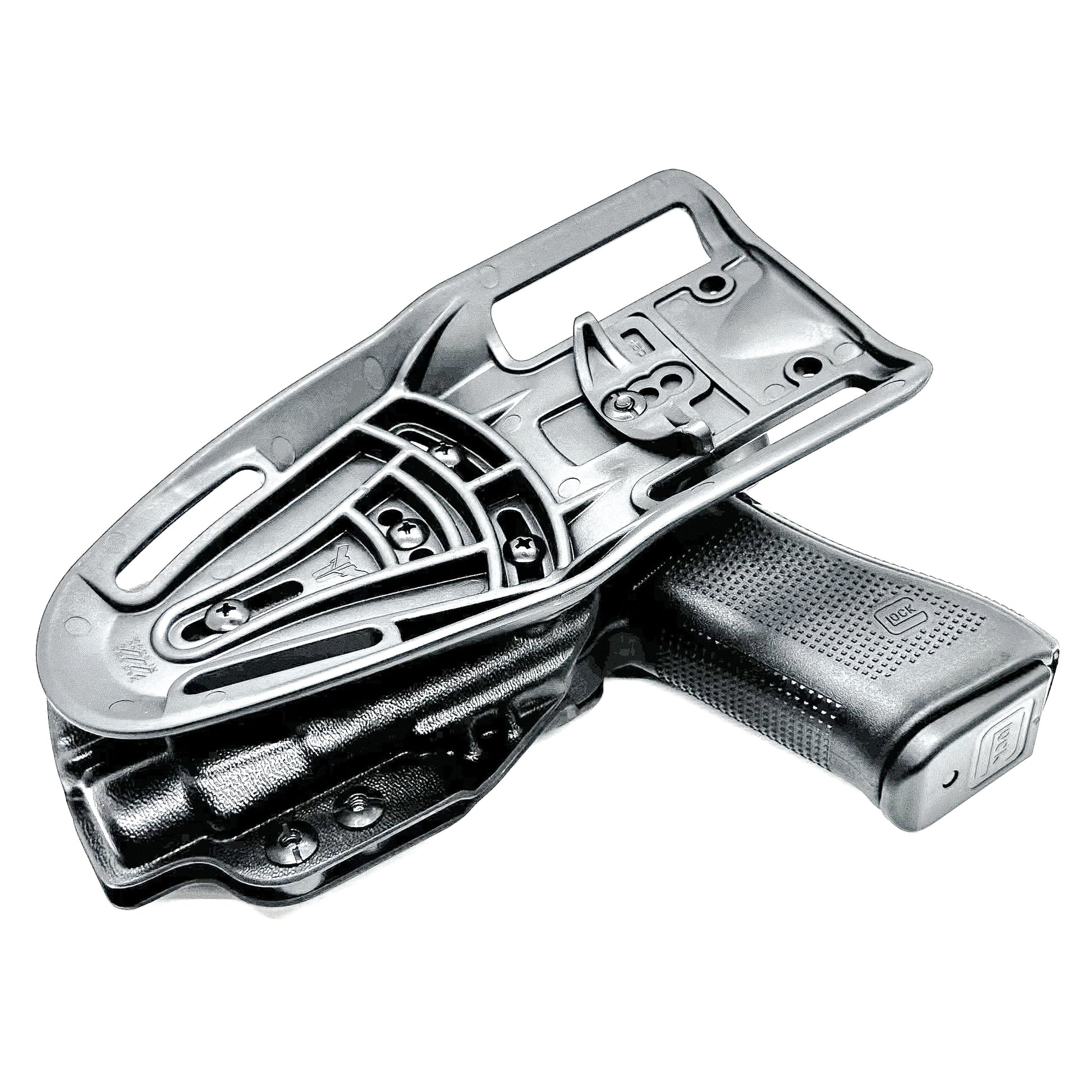 Glock 45 with TLR-7 HL-X light Duty and Competition Holster in black