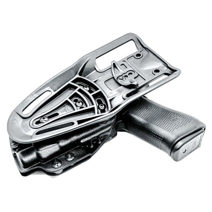 Glock 45 with TLR-7 HL-X light Duty and Competition Holster in black