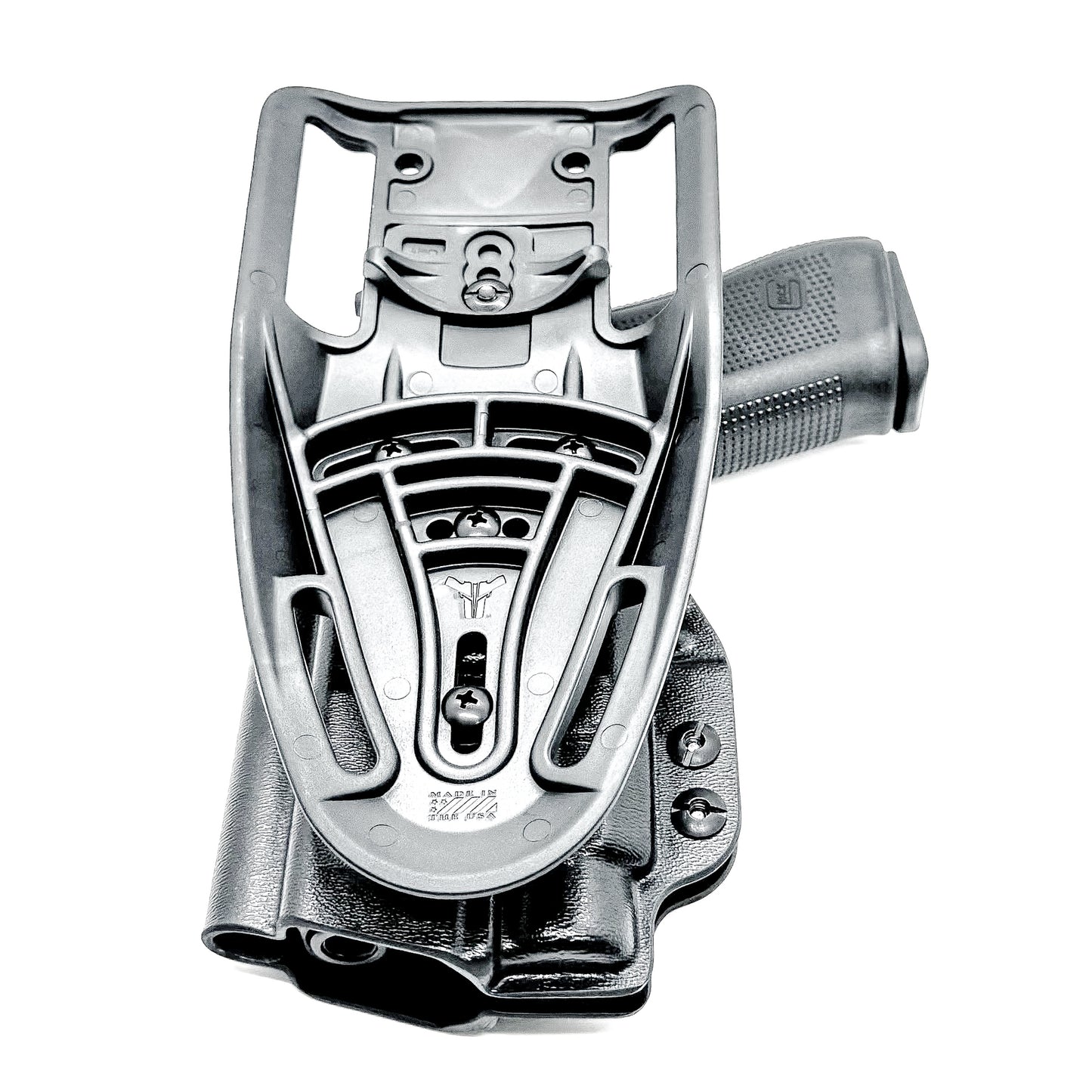 Glock 45 with TLR-7 HL-X light Duty and Competition Holster in black