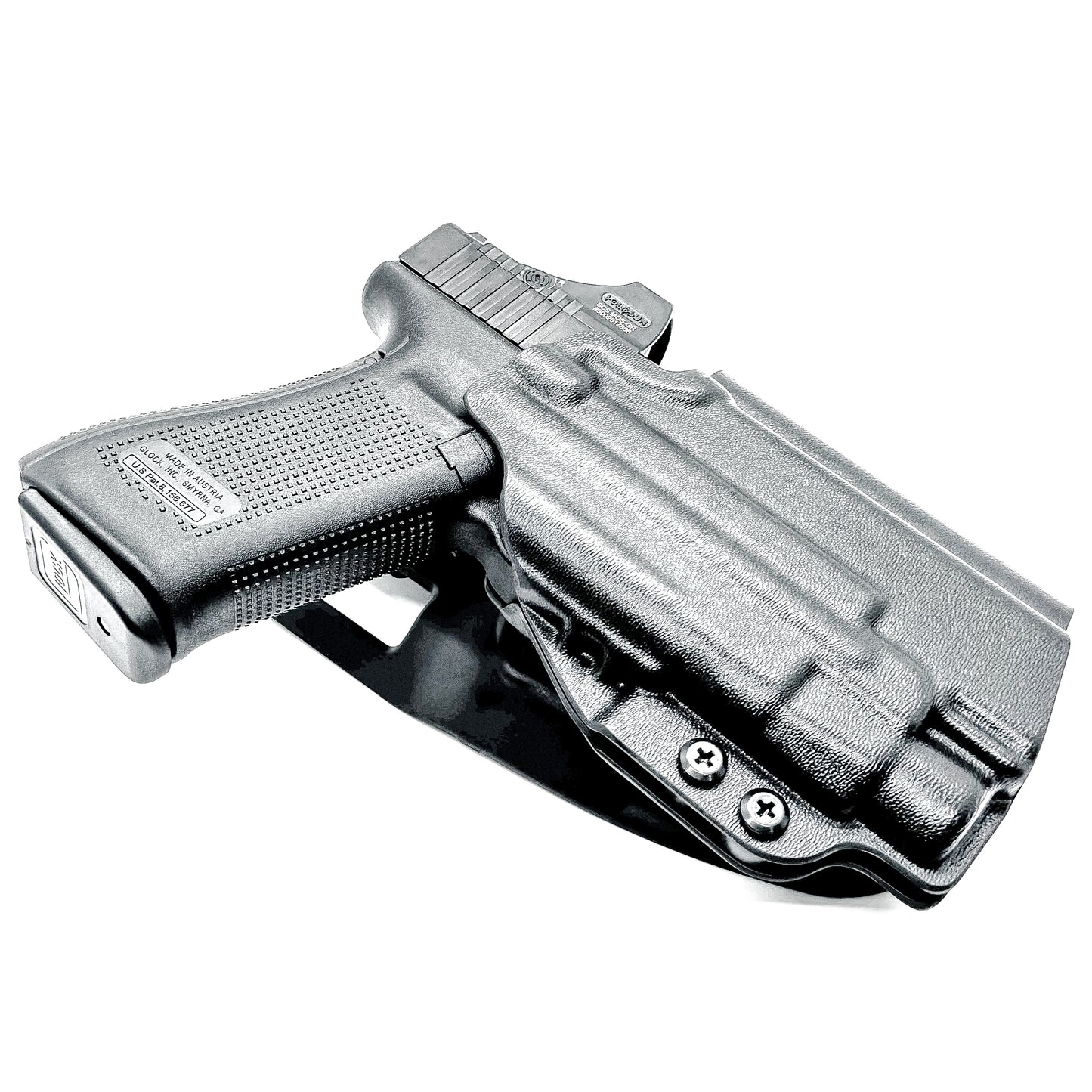 Glock 45 with TLR-7 HL-X light Duty and Competition Holster in black