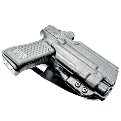 Glock 45 with TLR-7 HL-X light Duty and Competition Holster in black