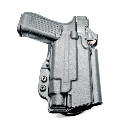 Glock 45 with TLR-7 HL-X light Duty and Competition Holster in black