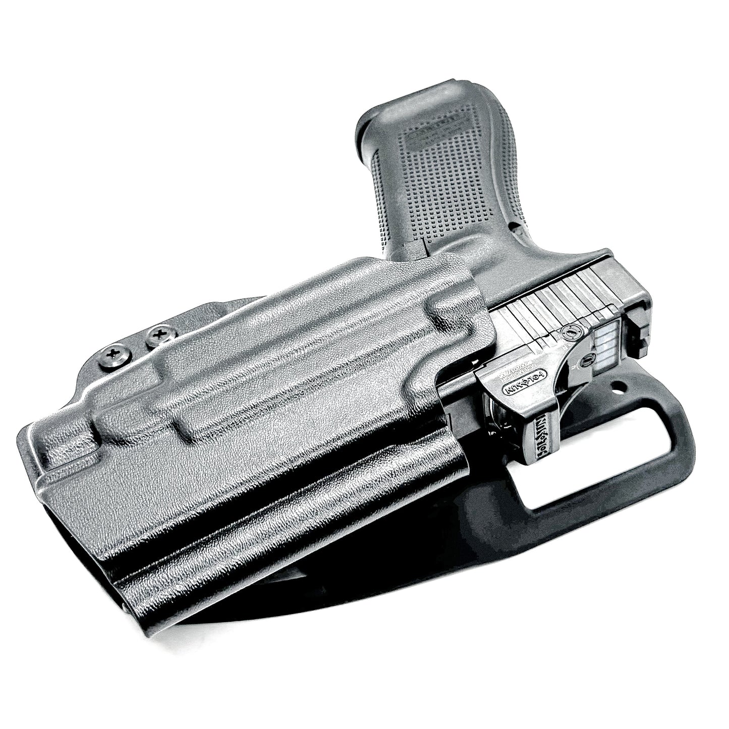 Glock 45 with TLR-7 HL-X light Duty and Competition Holster in black