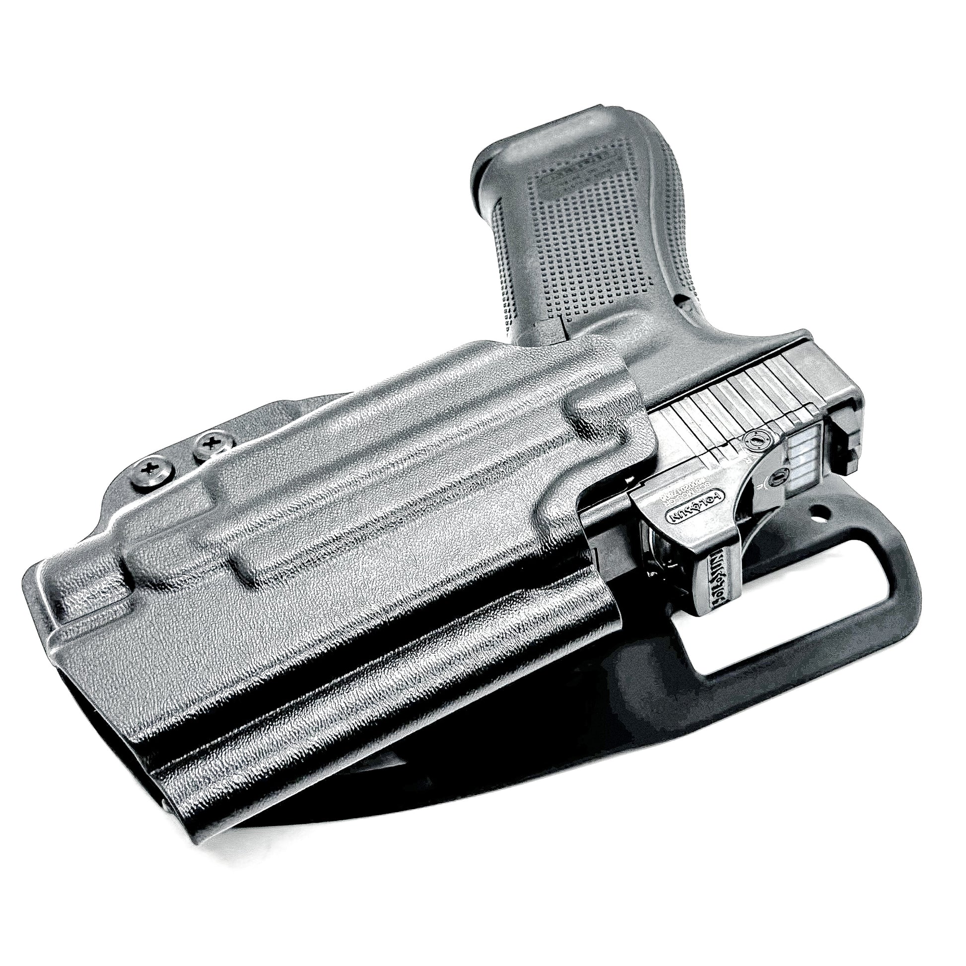 Glock 45 with TLR-7 HL-X light Duty and Competition Holster in black